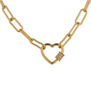 Stainless Steel
Gold Heart Pendant Necklace